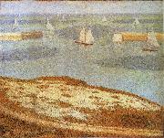 Entrance of Port en bessin, Georges Seurat